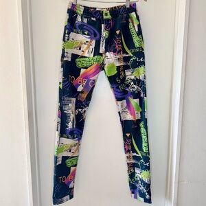 Urban Outfitters Graffiti Denim Jogger style Jeans Small